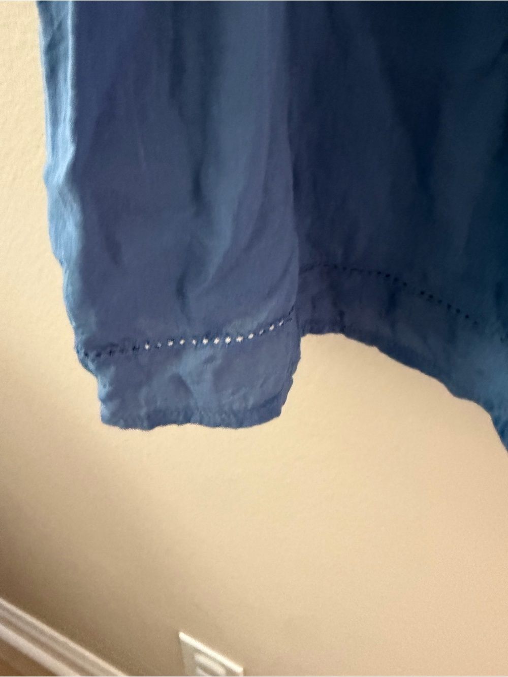Old Navy Slate Blue Blouse with V-Neck - Picture 4 of 7